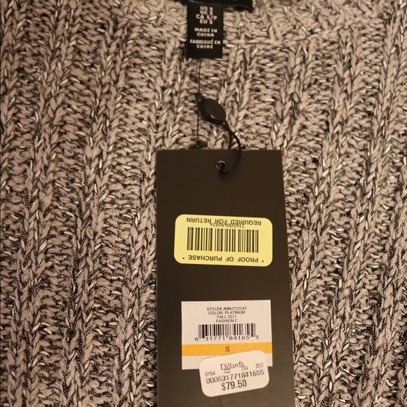 New with tags Jones NY cable knit gray sweater - Picture 5 of 5